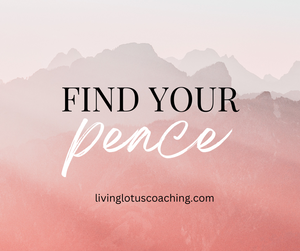 How To Find Your Peace---it's right here!